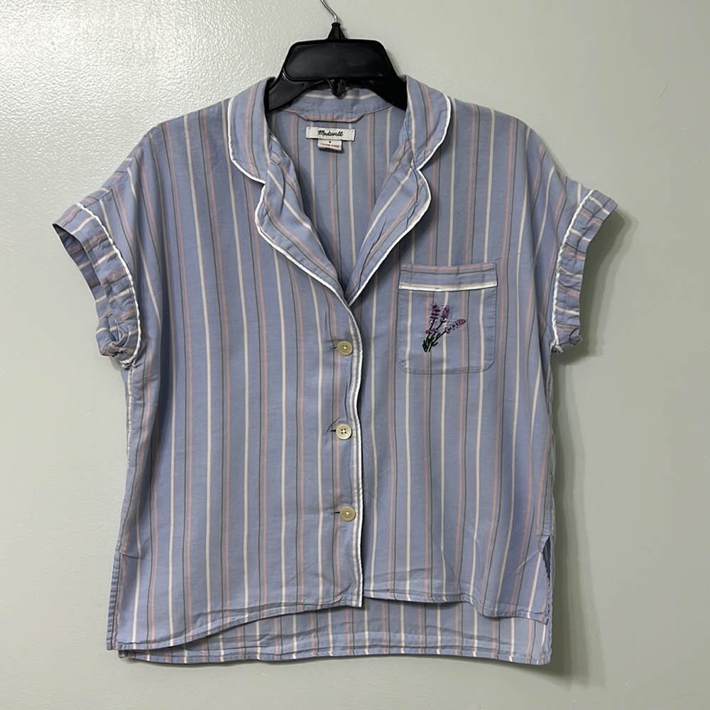 Madewell Pajama top . Size small.